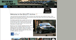 Desktop Screenshot of bullittarchive.com